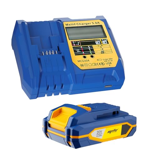 Kit de cargador con batería M20, batería de iones de litio de 20 V 4.0 Ah y cargador compacto de carga rápida