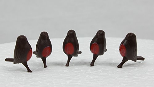 10 x Robin Christmas Cake Topper Decorations