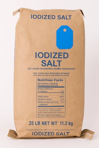 Table Salt, Iodized, 25 Pound 100109