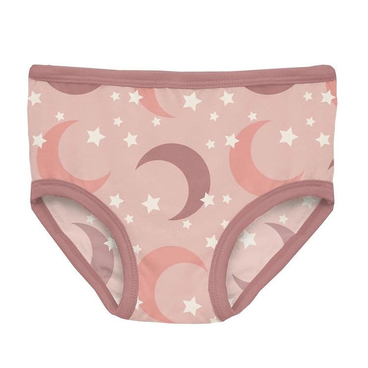 [Kickee Pants] ガールズショーツ Girl's Underwear (Peach Blossom Moon and Stars)