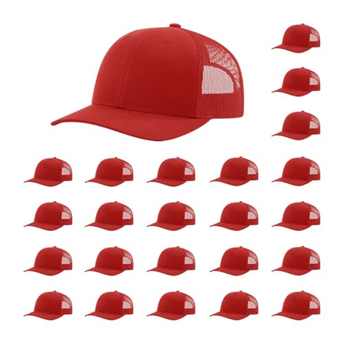Richardson 112 Classic Six-Panel Adjustable Snapback Trucker Cap | Bulk Packs Available