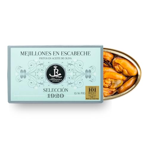 Mejillones 'FRITOS' en Escabeche - Origen 'Rías Gallegas' Selección 1920