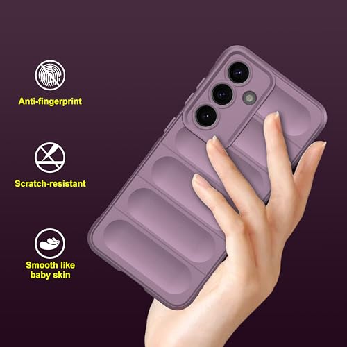 Image of amazon basics Back Case Cover for Samsung Galaxy S25 5G (Silicone Magic-Lavender)