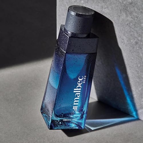 Image of Malbec O Boticario Bleu Eau de Toilette - Long-Lasting Cologne for Men - Fresh Aquatic & Woody French Oak Barrel-Aged Scent - Premium Mens Fragrance - 3.4 oz