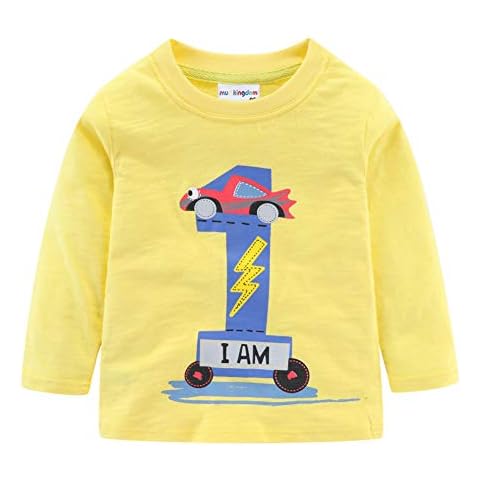 Mud Kingdom Bebé Niños Camiseta Manga Larga Amarilla Cover
