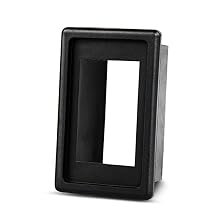 Unifizz LED Light Bar Rocker Switch Holder Panel Switch Holder Housing Kit ABS Plastic Black Automotive Mount Toggle Switch Housing 1PCS Switch Panel 90011A