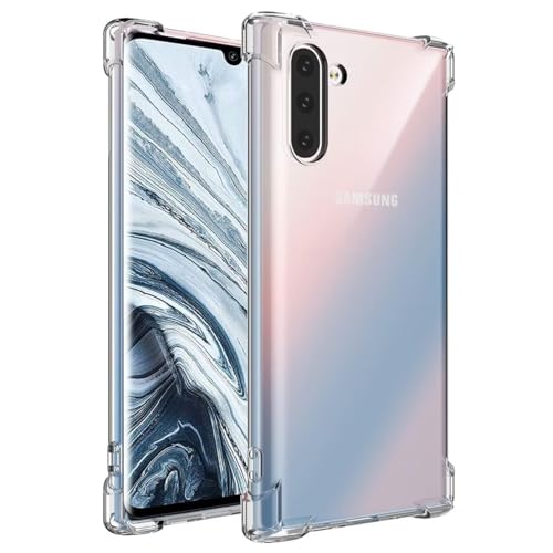 Yerebel Case for Galaxy Note 10 Case, Samsung Note 10 SM-N970U Cute Case, Clear Flexible Bumper TPU Soft Rubber Silicone Cover Phone Case for Samsung Galaxy Note 10 Crystal Clear