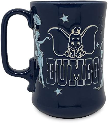Disney Store Official Dumbo Legacy Mug, Legacy Film Anniversary Collection, 12cm/4, Holds 400ml, Celebrating 80th Anniversary, Classic Character Artwork, Stoneware, Microwave & Dishwasher Safe.