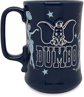 Disney Store Official Dumbo Legacy Mug, Legacy Film Anniversary Collection, 12cm/4, Holds 400ml, Celebrating 80th Anniversary, Classic Character Artwork, Stoneware, Microwave & Dishwasher Safe.