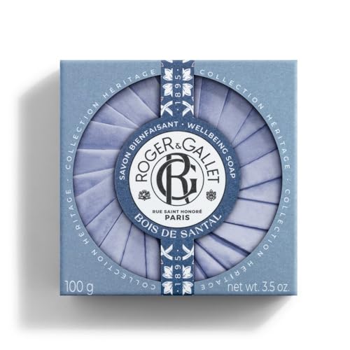 Producto con fragancia de la marca Roger & gallet, unisex, Heritage Bois de Santal Savon 100G