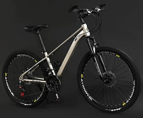 【XXA】マウンテンバイク MTB 24/26インチ 24/27段変速 超軽量異型 高炭素鋼 適応身長160-190cm 通勤通学マウンテン自転車 フロントとリアの機械式ディスクブレーキ 前後車輪クイックリリース方式搭載 コスパ最強モデル ([スポークホイ