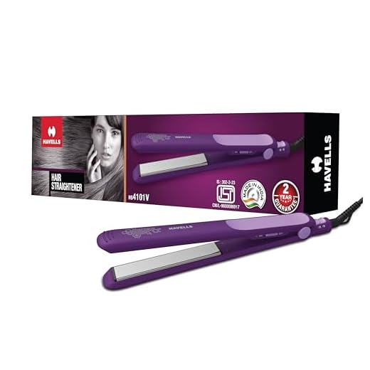 Havells HS4101 Hair Straightener with Ceramic coated plates (Purple)