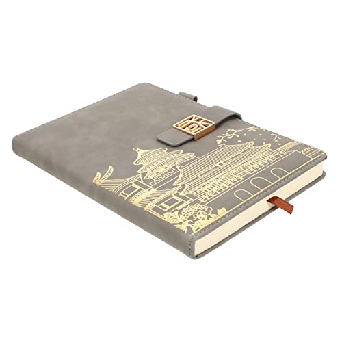 KICHOUSE Cuaderno de viento chino portátil de viajero libreta agenda decorativa tableta escritura...