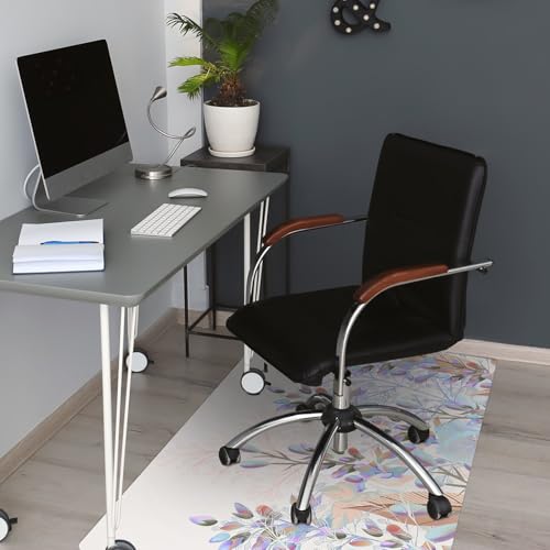 Protège-Sol Rectangulaire Antidérapant et Imperméable pour Chaise à Roulettes de Maison - 5