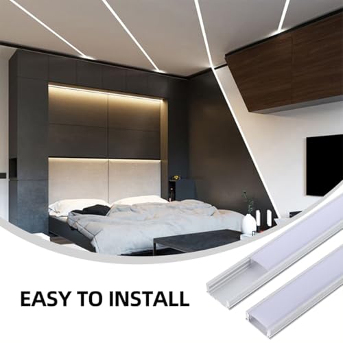 Kit 8 sets Canal LED con difusor de aluminio miniatura 5