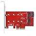 CY JSER M.2 NGFF 4 Lane SSD to PCI-E 3.0 x4 & NGFF to SATA Adapter for XP941 SM951 PM951 A110 m6e SSD