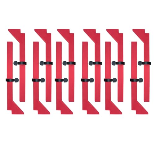 Chanvoo Anti-Spill Cat Litter Replacement Kit Compatible with Els Pet Litter Box - 12 Pack Red EVA Foam Precision Laser-Cut, Easy-to-Remove Design