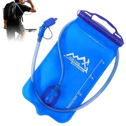 Yhsioaklo Depósito de Hidratación para Mochila, Almacenamiento Impermeable 1.5L/2L, Mochila de Hidratación Ligera, para Ciclismo, Senderismo, Camping, Caza, Correr, Escalada, , Hombres y