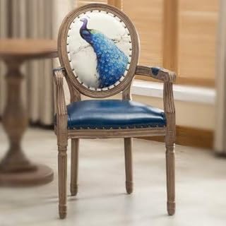 LKAIBIN Louis Retro sillas de Comedor Moderna de Madera nórdica Europea de Retorno Sencilla Moda for el hogar manicura (Color : G10)
