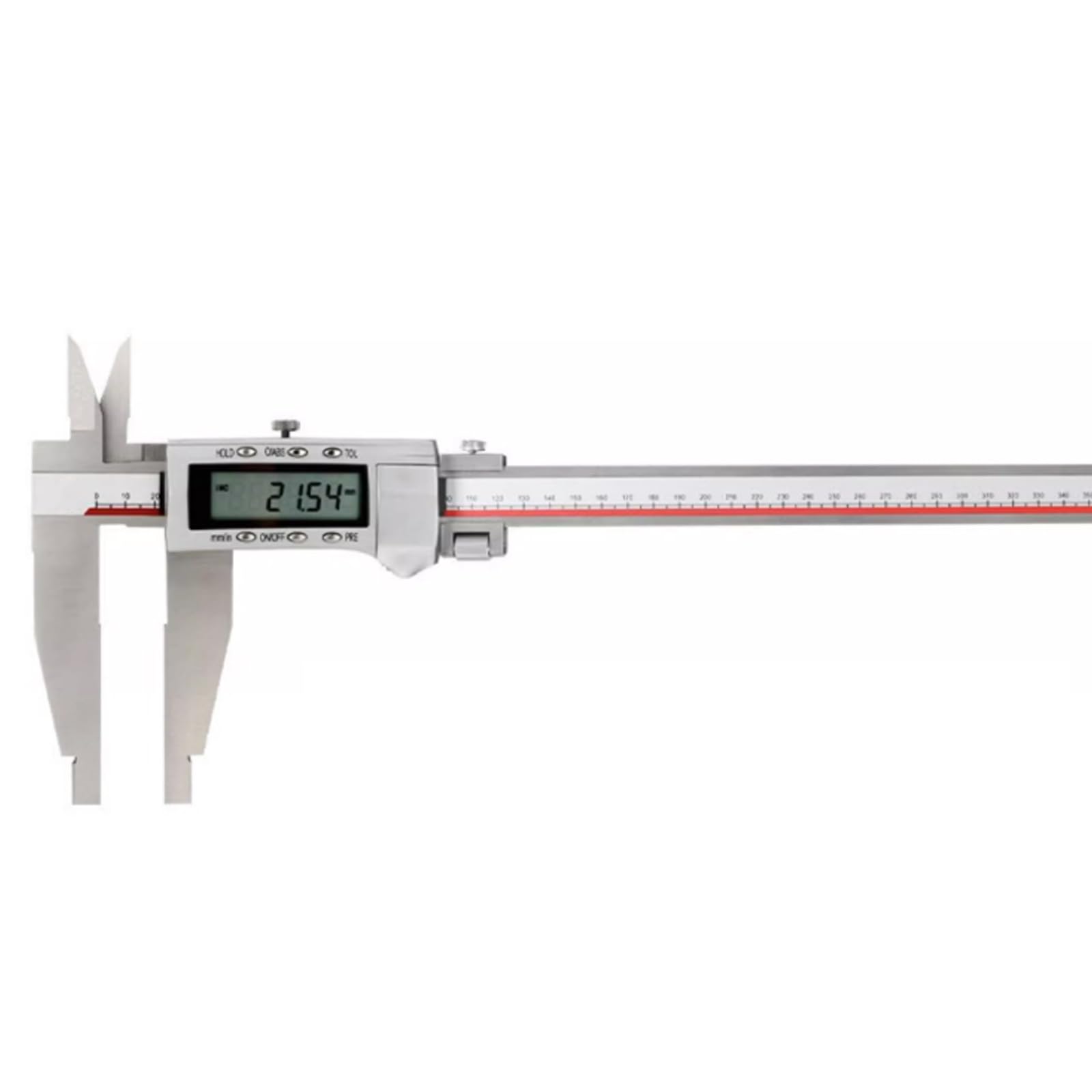 Digitale Messschieber 0-400mm für Innen- und Außendurchmesser – Präzisionsmessung für Industrie und Werkstatt – Edelstahl, 0.01mm Genauigkeit, LCD-Display, Nullstellung und Umrechnung von mm/Zoll