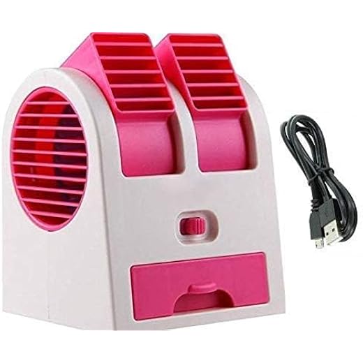VACULACE Mini Fan and Portable Dual Bladeless Small Conditio