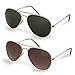 Stylle Classic Aviator Sunglasses with Protective Bag, 100% UV Protection