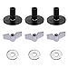 KiBcsLic Drum Replacement Part Cymbal Washer Cymbal Replacement, Al Accessorie, Attachment Drum Set for Stage, black