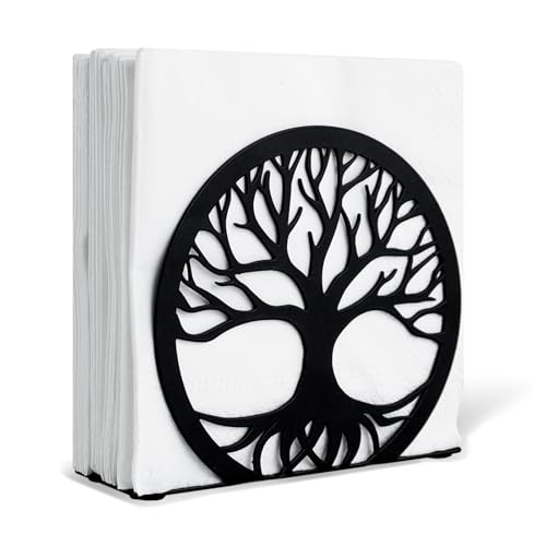 MSJGA Napkin Holder for Table, Standing Napkin Dispenser Outdoor Farmhouse Black Cocktail Napkin Holders for Kitchen Coffee Shop Dining Room (4.7"x 1.6"x 4") by MSJGA - Image 8