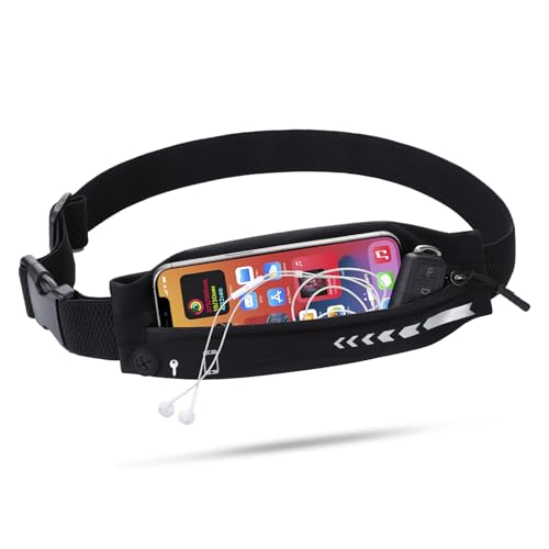 USHAKE Slim Running Belt for Women Men-Runners Phone Holder Fanny