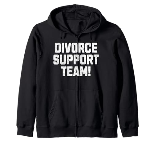 Equipo de apoyo al divorcio! Matching Funny Just Divorced Sudadera con Capucha