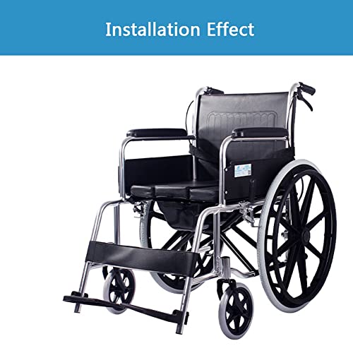 24Inch Wheelchair Wheel Replacement, Specification: 24 X 1 3/8, Wheelchair Rear Wheel Accessories, Non-Inflatable Solid Tire, Nylon Hub, Black Bearing: 12Mm (Size : 24Inch/60Cm(2 Counts)) #TOP6