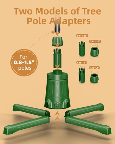 Fezax HK061 Rotating Christmas Tree Stand, 360° Adjustable Christmas Tree Stand For Up To 9Ft Artificial Trees thumb #5