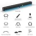 TV Sound Bar, Soundbar with RGB LED Lights & 2.1CH Bluetooth Speaker Surround System, 180W Surround Sound, AUX/Optical/HDMI ARC Home Theater Speaker, 2 in 1 Detachable for Smart TV/Projector/Gaming/PC