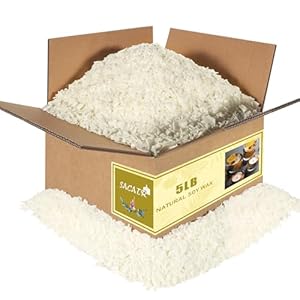 SACATR 5LB Soy Wax for Candle Making, 100% Soy Wax – Natural Candle Wax- No additives and Pure, Premium Quality Candle Wax for Candle Making