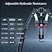 All-in-One Adjustable Hydraulic Arm Exerciser Twister Bar, Chest Expander, for Upper Body & ABS Fitness (10-200kg Adjustable) (Wheeled Model)