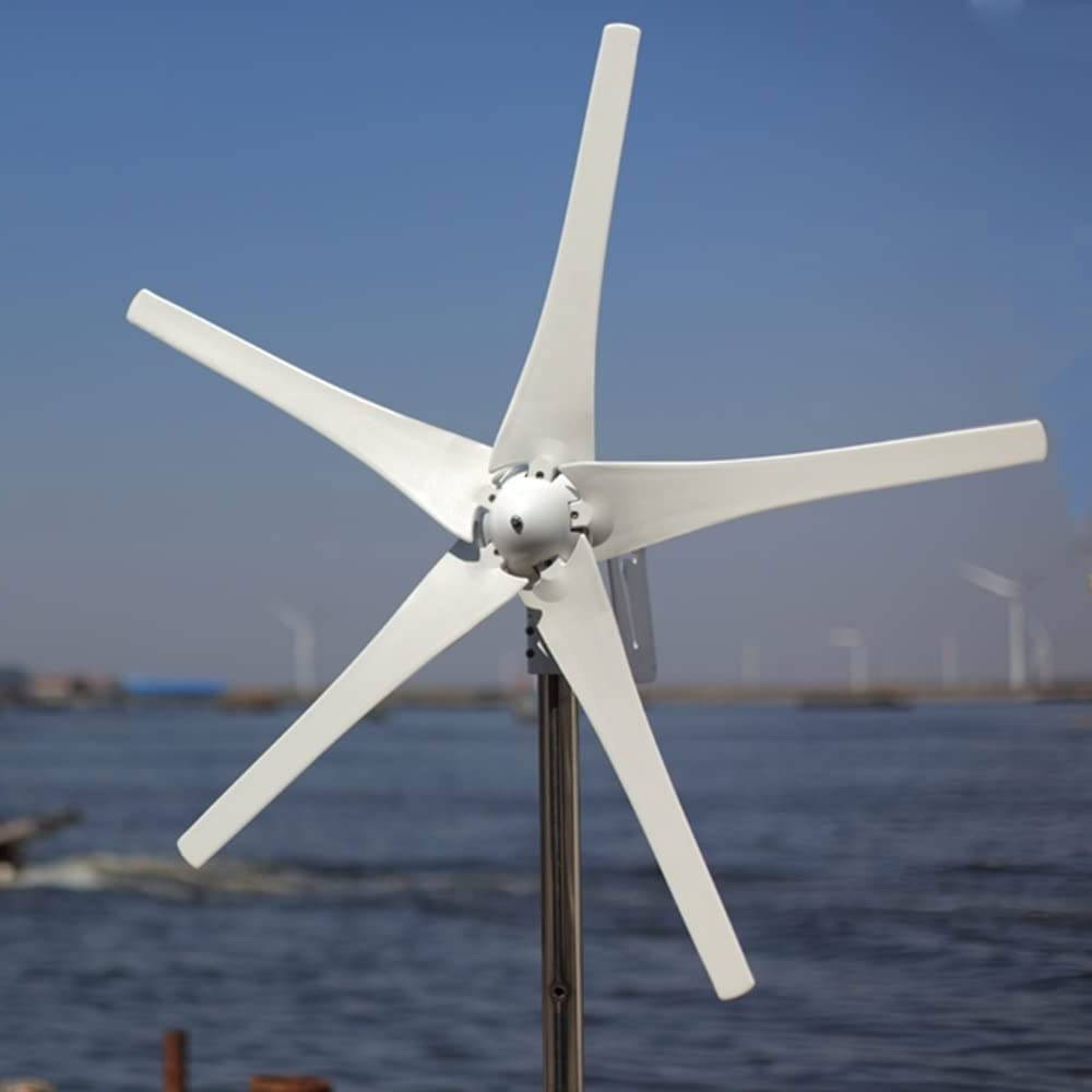 Kit generatore di turbina eolica da 400 W, 5 pale, regolatore di carica da 12 V/24 V, ideale per sistemi ibridi di energia solare ed eolica, soluzione efficiente per l'alimentazione del mulino a vento