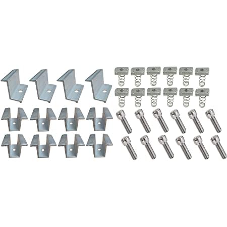 Sponsored Ad - Spring NUT M8 & Solar Panel mounting clamp, Allen Bolt 30MM for 5 Solar Panels (8 Mid Clamps & 4 35MM End Clamps,12 Allen Bolt and 12 Spring NUT)