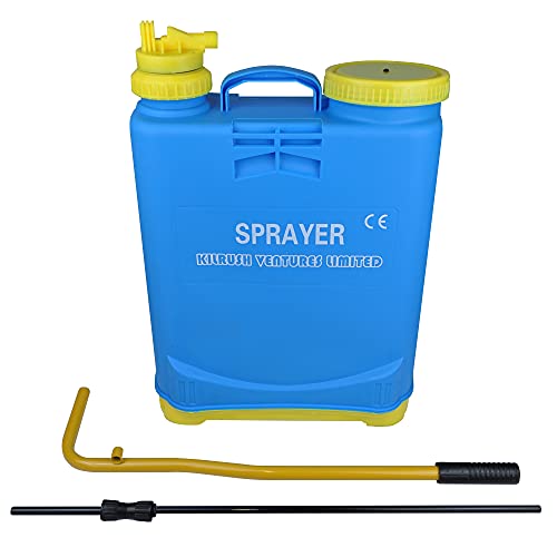 RocwooD 16 Litre 16L Garden Weed Backpack Knapsack Pressure Sprayer & Lance