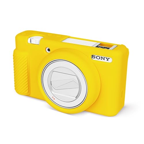 Funda Silicona para Cámara Sony ZV1F ZV-1 II Amarilla miniatura 1