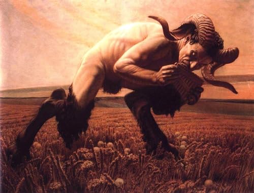 Graffiti Art Mural Le Fauno Carlos Schwabe Poster Impression Moderne 60x90