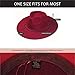 Wide Brim Vegan Felt Rancher Hat for Adults - Unisex Fedora Hat with Adjustable Inner Drawstring