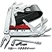Victorinox Swiss Tool X Plus Ratchet Swiss Army Knife, 35 Function Swiss Made Multi-Tool with Needle-nose pliers, Wire Cutter, Crate Opener and Large Blade - Silver