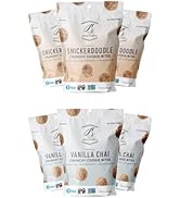 Bakeology Gluten Free Vegan Cookies | 6 - 6 oz Bags | 3 Bags of Each Flavor | Snickerdoodle, Vani...