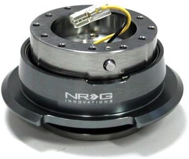 NRG SRK-280GM Gen 2.8 Steering Wheel Quick Release Kit Gun Metal Body & Dimond Cut Ring