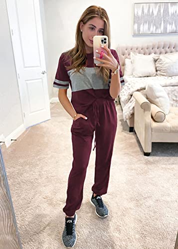 PRETTYGARDEN Women's Two Piece Sets 2025 Summer Spring Jogger Pants Travel Vacation Lounge Outfits Airplane Matching Clothes