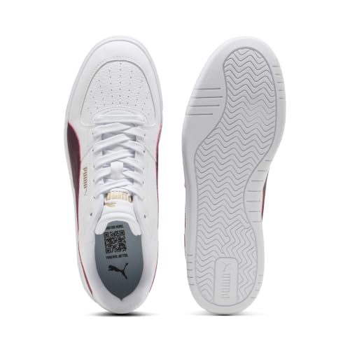 PUMA Erwachsene Caven III Sneakers 38, White Ruby Noir Gold Red – Ansicht 4