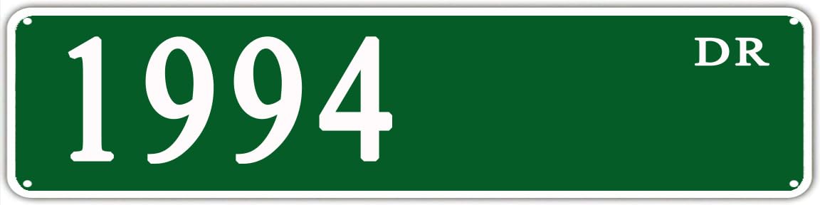 Peiyeety A004 Vintage Metal Tin Sign 1994 Drive Street Sign, Retro Wall Decor For Home, Bar, Garage, Cafe, Man Cave, Vintage Decor, Man Cave, Rustic Wall Art For Indoor And Outdoor Decoration, 4X16 Inch
