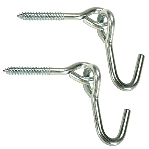 Image of Original Pawley's Island Eye Bolt Hanging Hooks, 2 Pack, Anti-Rust Stainless Steel, for Outdoor Post & Trees, 450 Lbs Max