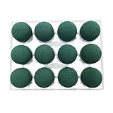 DJSKLDF Spugna per Fiori Mini Schiuma Floreale Rotonda, 12 Pezzi emisferici con Retro Adesivo, Argilla, Fango di Fiori Artificiali Fai da Te