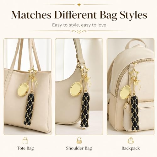 Image of BendJoy Lipstick Holder Keychain with Mirror | 2-in-1 Portable Lipstick & Mirror, Compact Design, Stylish Bag Charm Accessory Cute & Functional | Touch-Up Mirror | Lip Balm Holder | Durable Metal